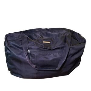 Gucci Duffle Bag Boston Black 21" Nylon  Travel Luxury Designer